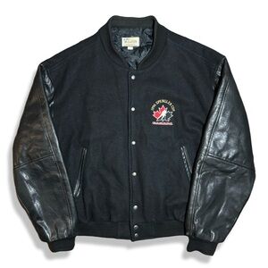 Vintage 1996 Team Canada Wool & Leather Varsity Jacket
